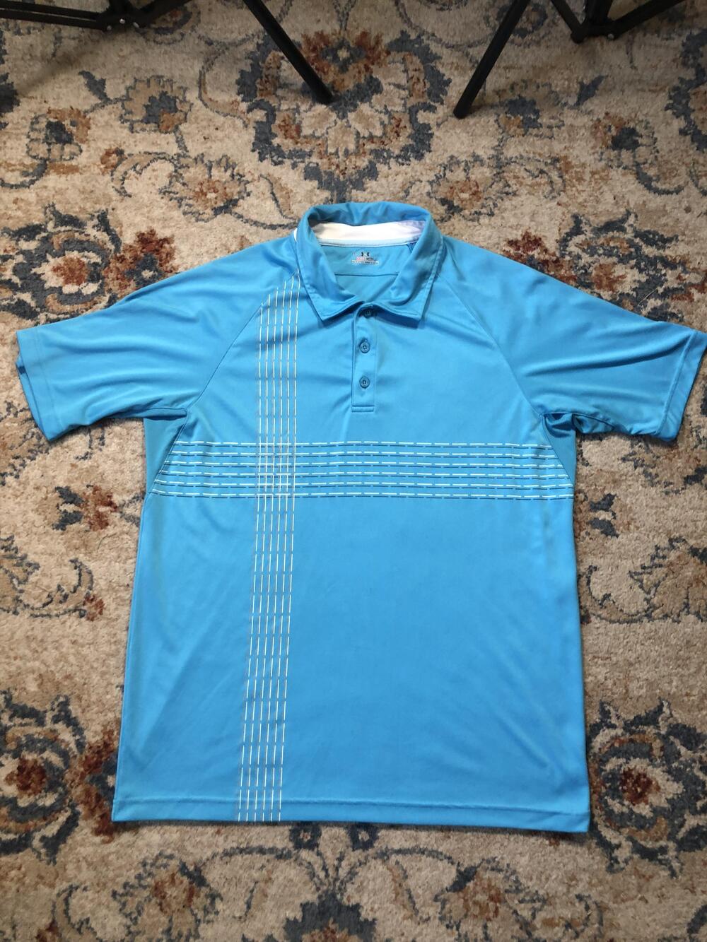 Under Armour Shirt Mens XL HeatGear Performance Golf Polo Athletic Lightweight